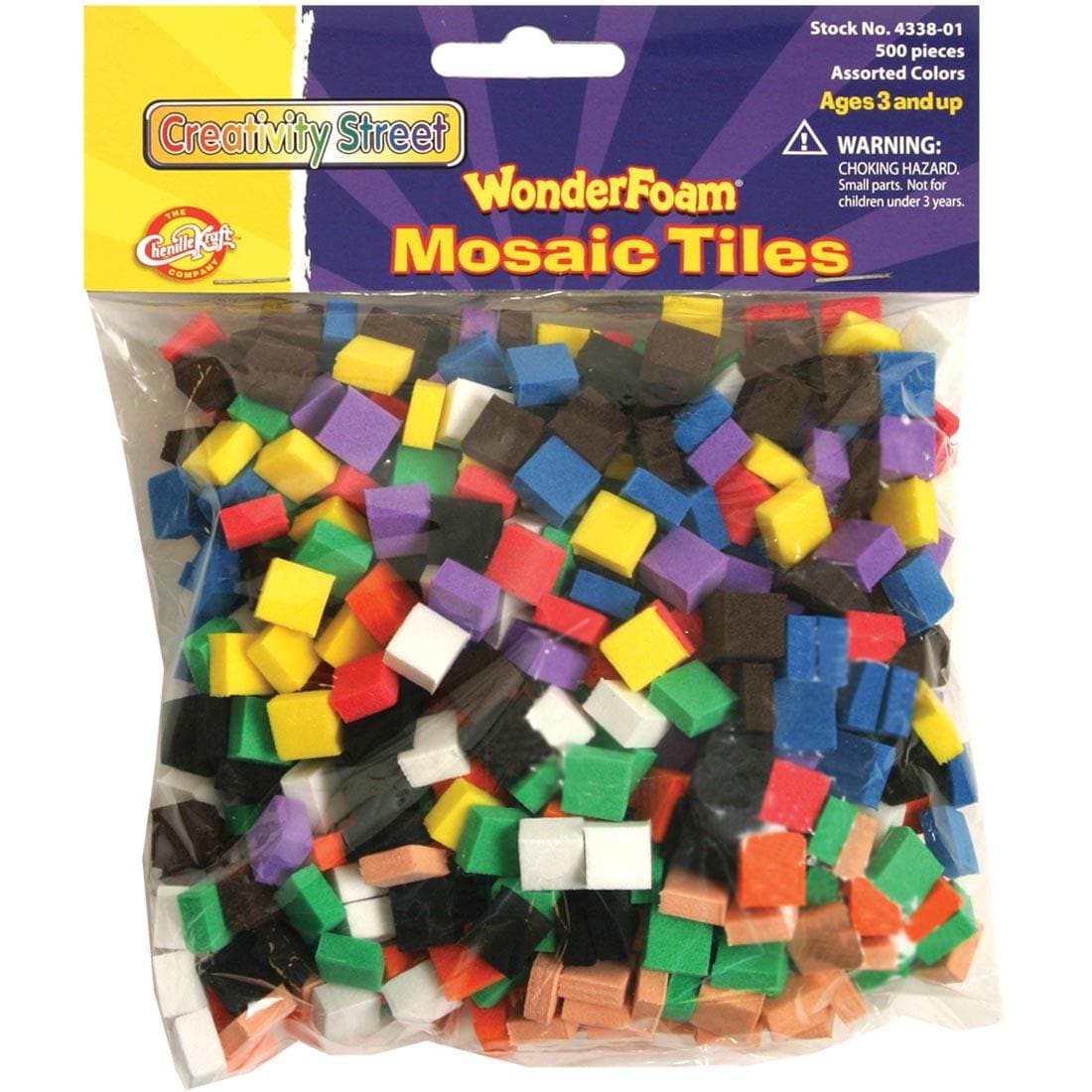 Creativity Street WonderFoam Mosaic Tiles in assorted colors