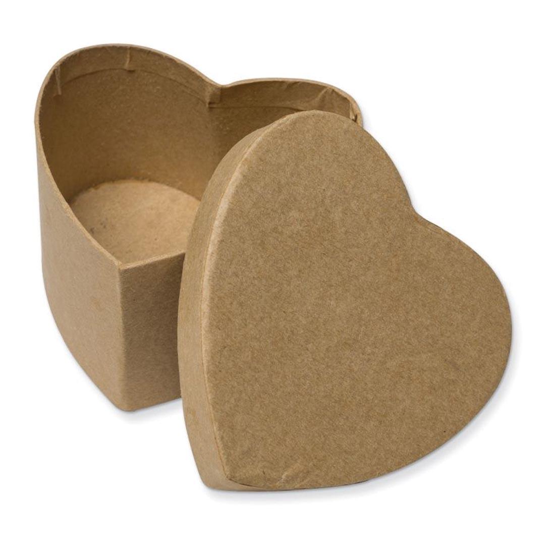 Creativity Street Papier Mache Heart Box with lid off