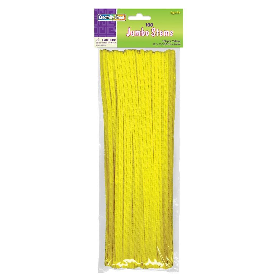 100 Yellow Jumbo Stems by Creativity Street