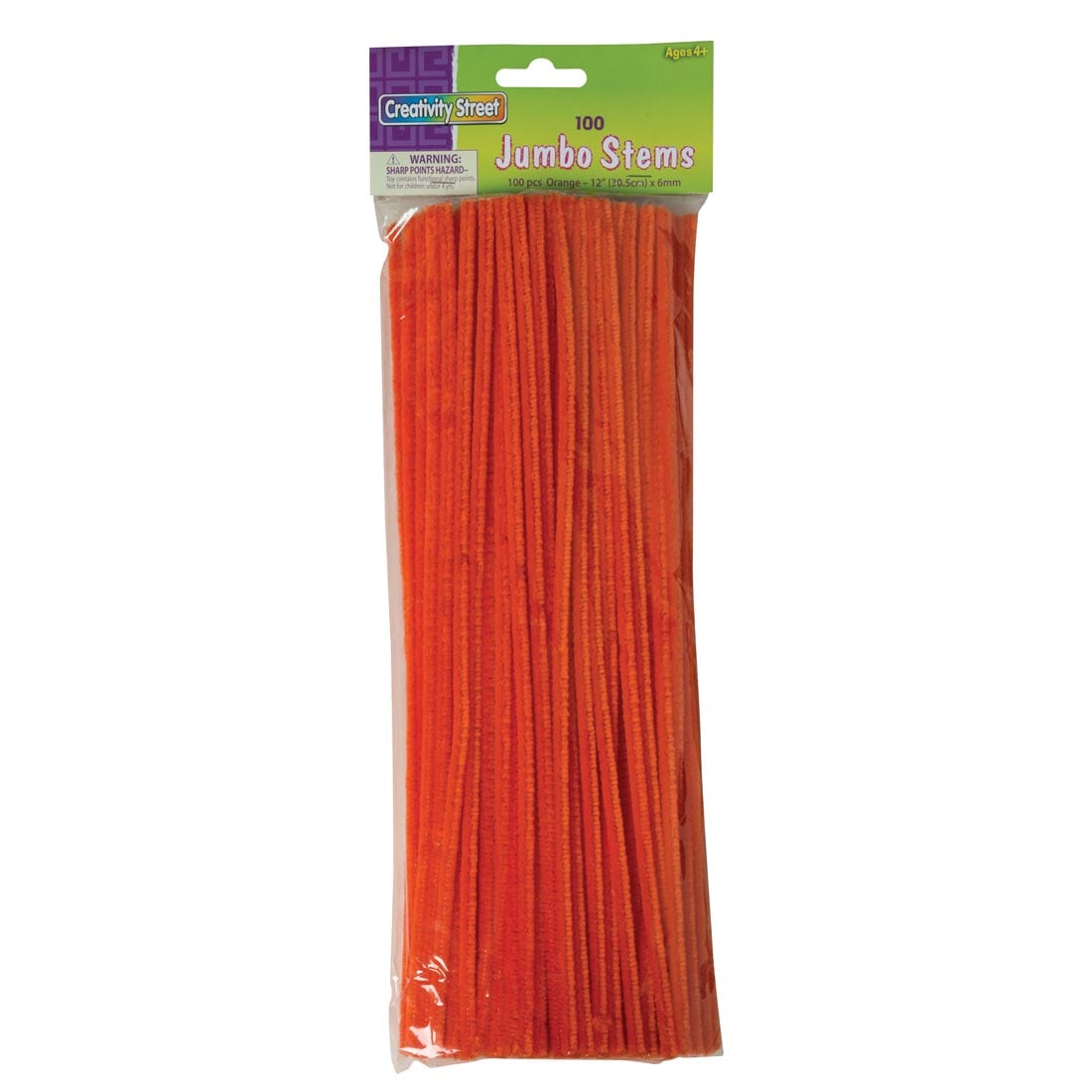 100 Orange Jumbo Stems by Creativity Street