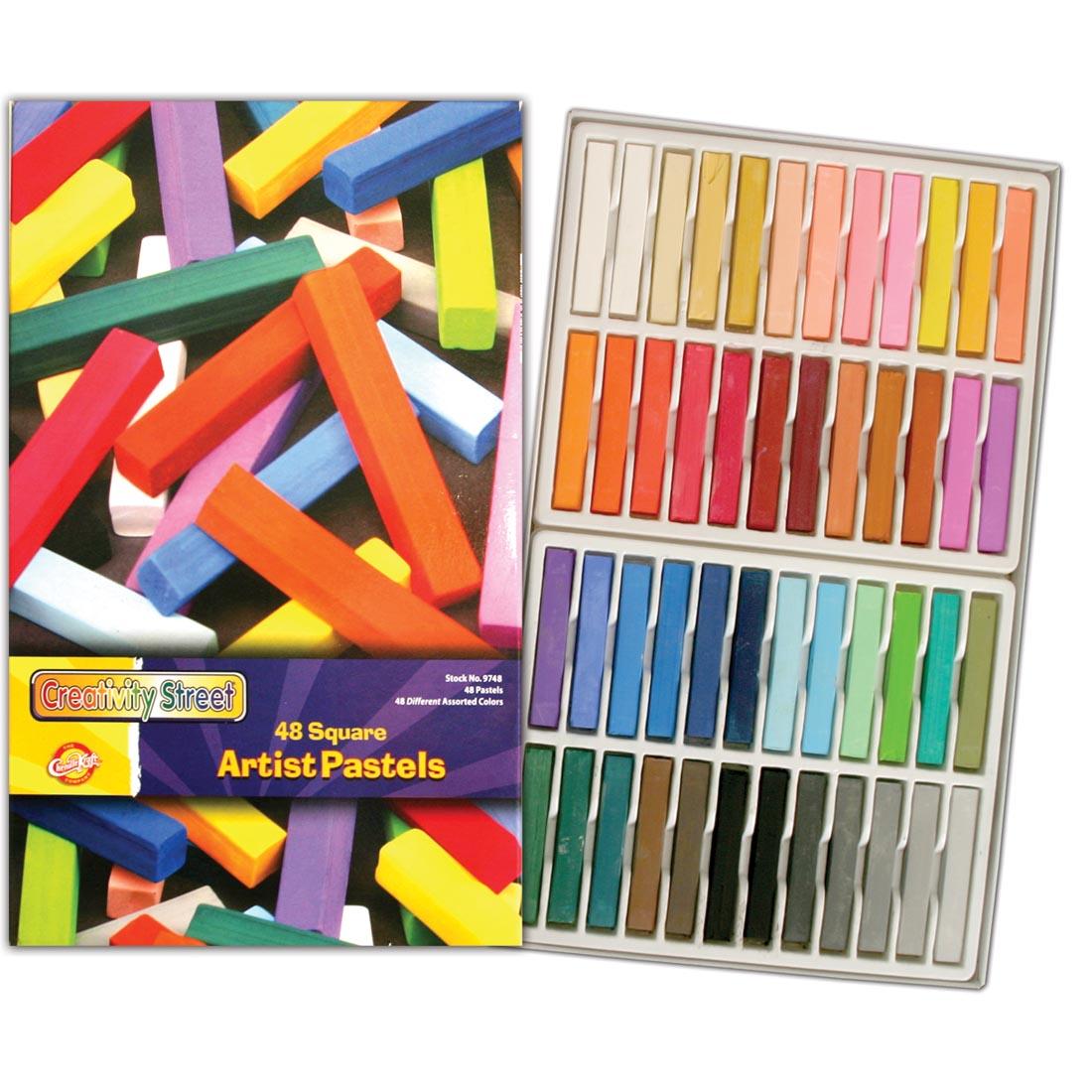 Creativity Street Square Artist Pastels 48-Color Set