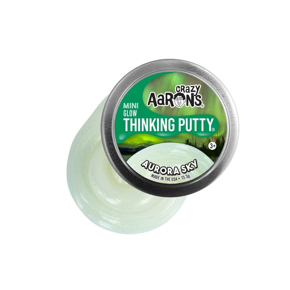 Glow-in-the-dark Thinking Putty with Mini Tin