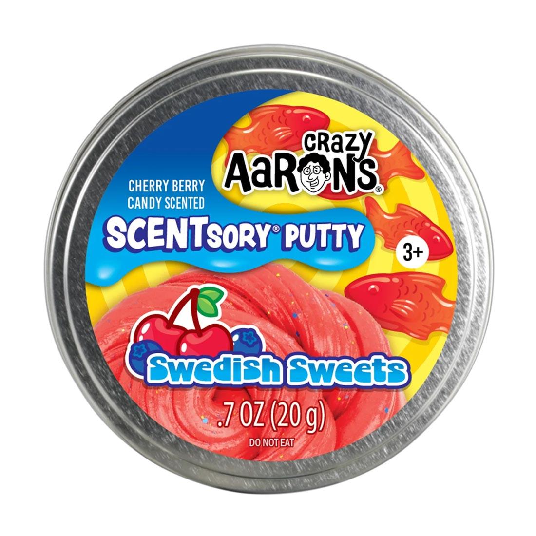 Tin of Swedish Sweets SCENTSory Thinking Putty By Crazy Aaron