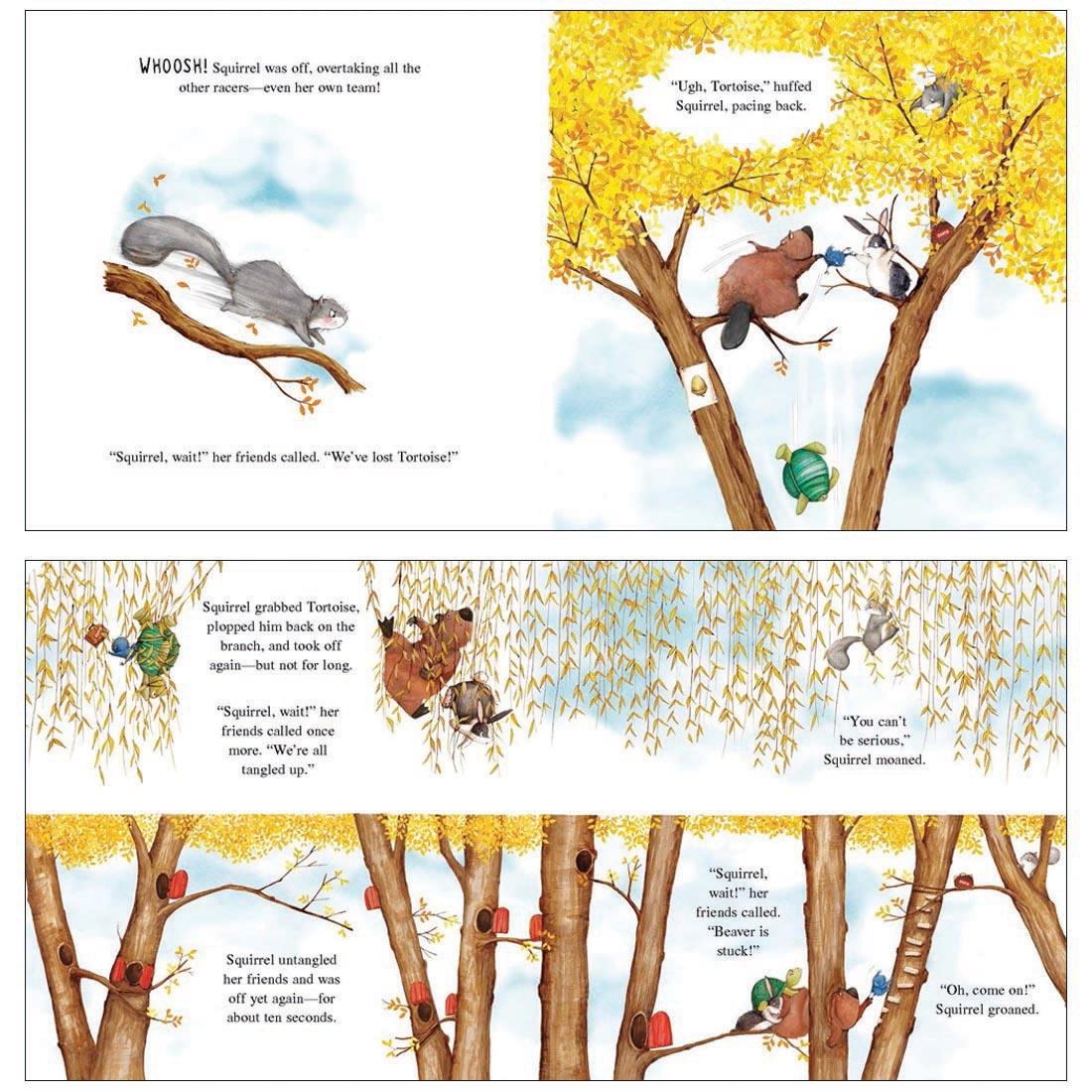 pages from inside The Golden Acorn Board Book