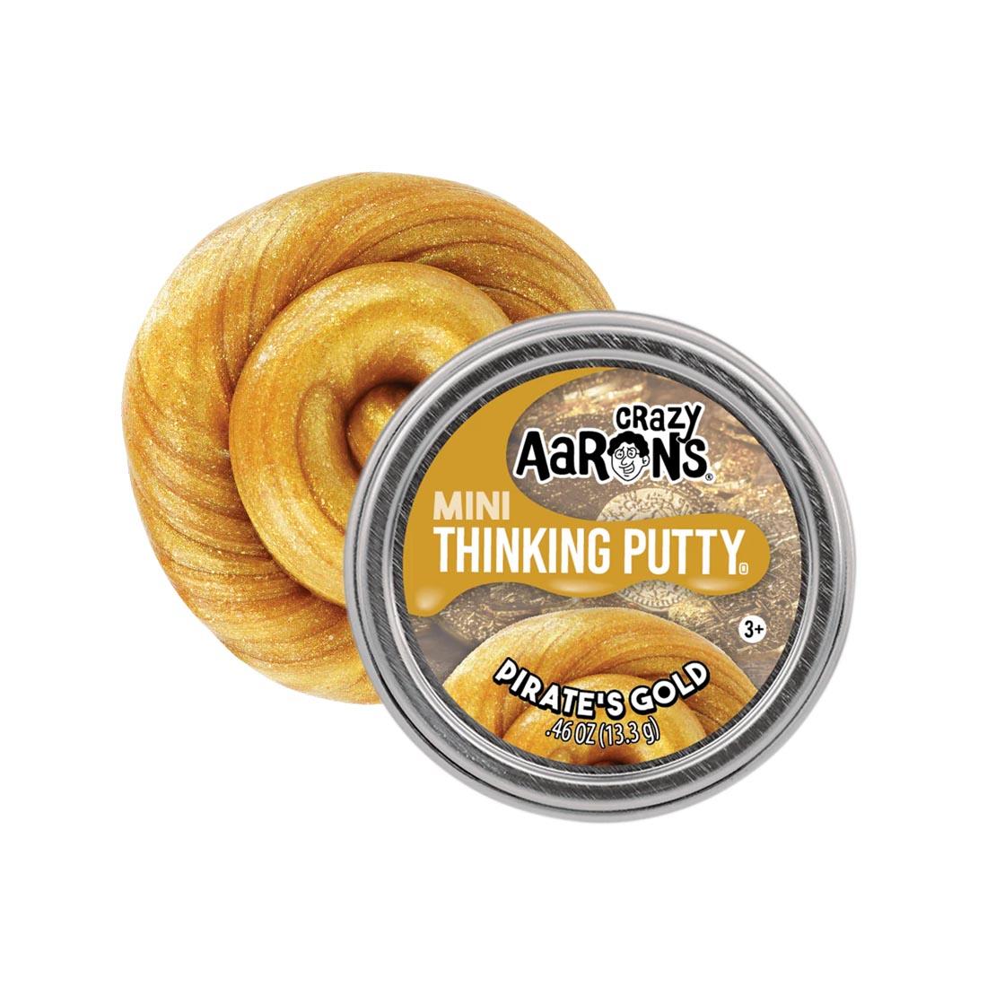 Pirate's Gold Mini Thinking Putty By Crazy Aaron