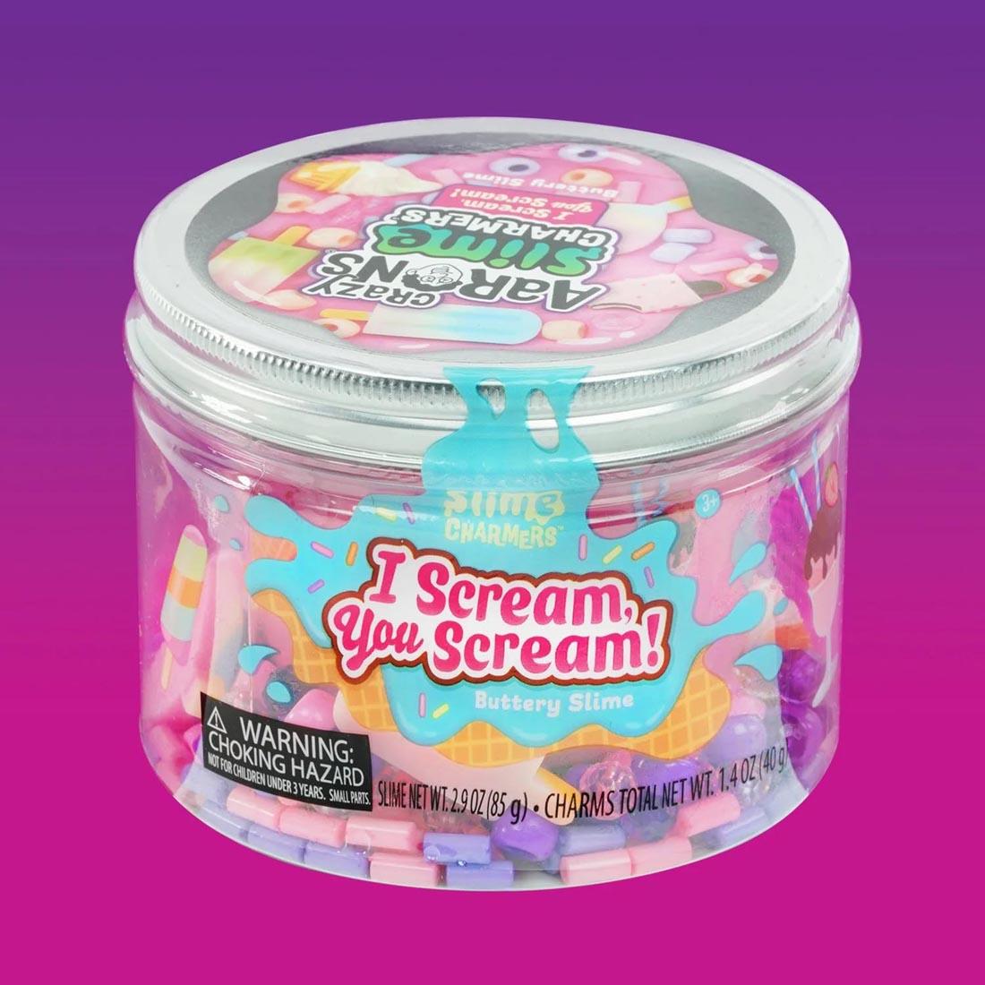 jar of I Scream You Scream Slime Charmers By Crazy Aaron