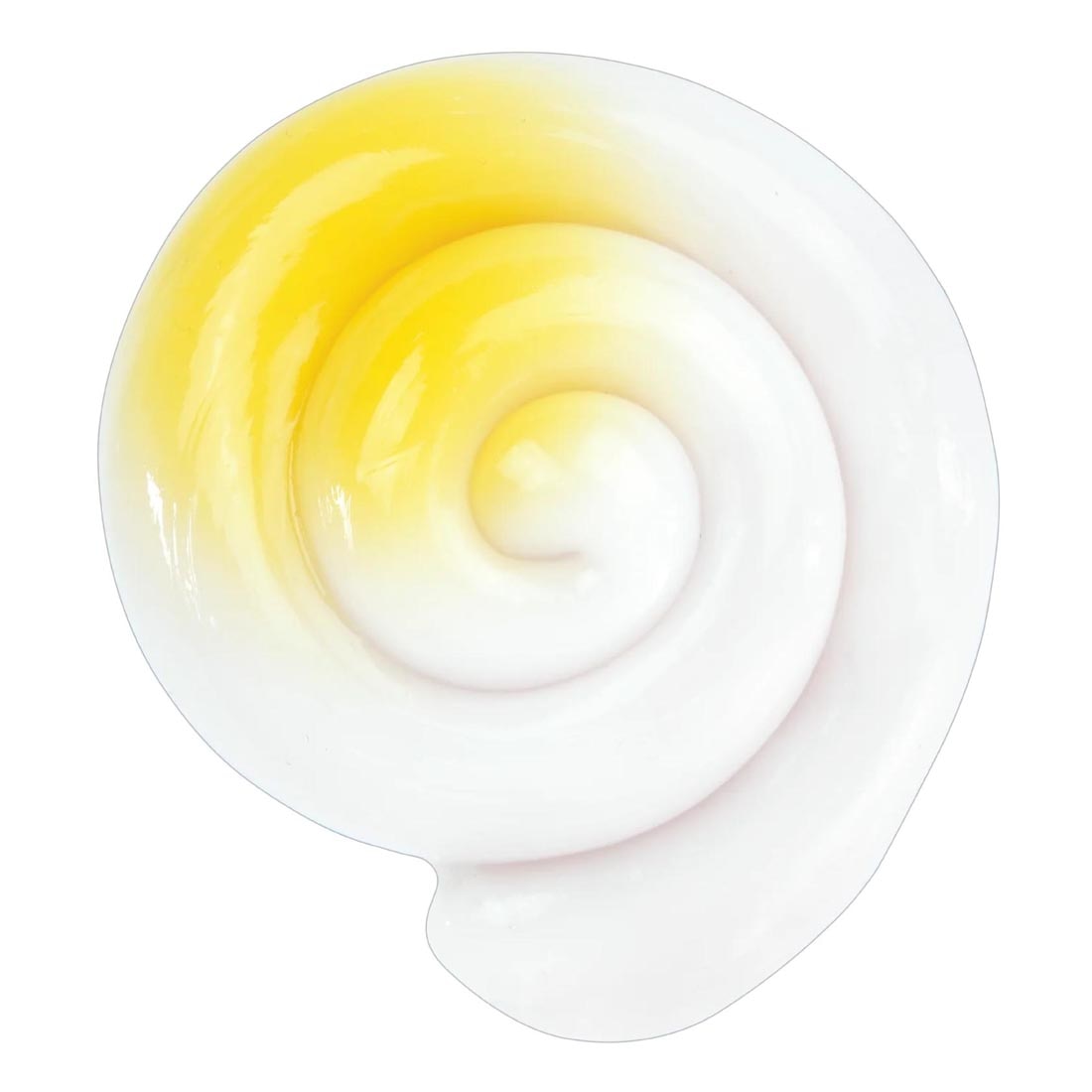 Rainbow Reveal Thinking Putty by Crazy Aaron turning from white to yellow
