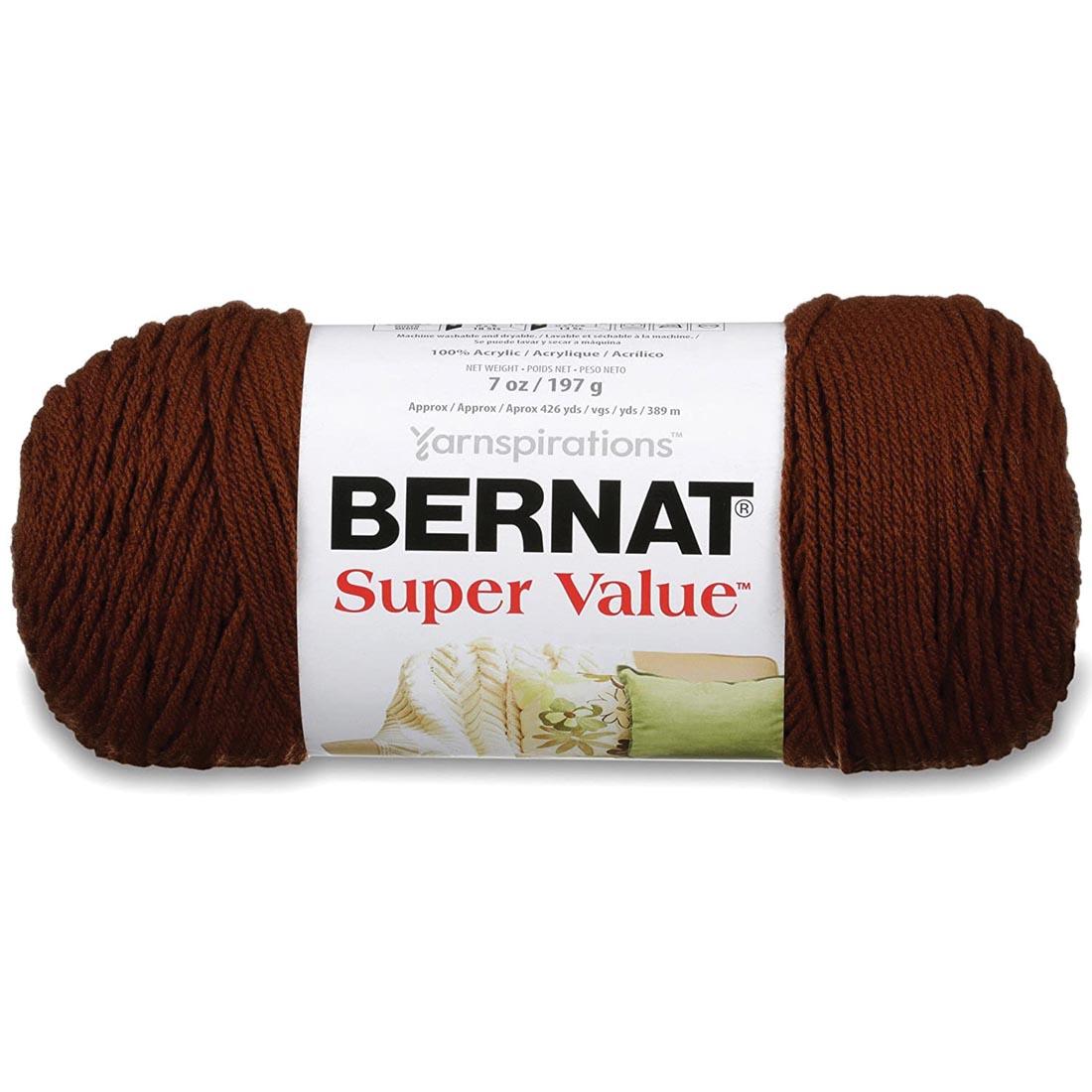 Skein of Walnut-Colored Yarn