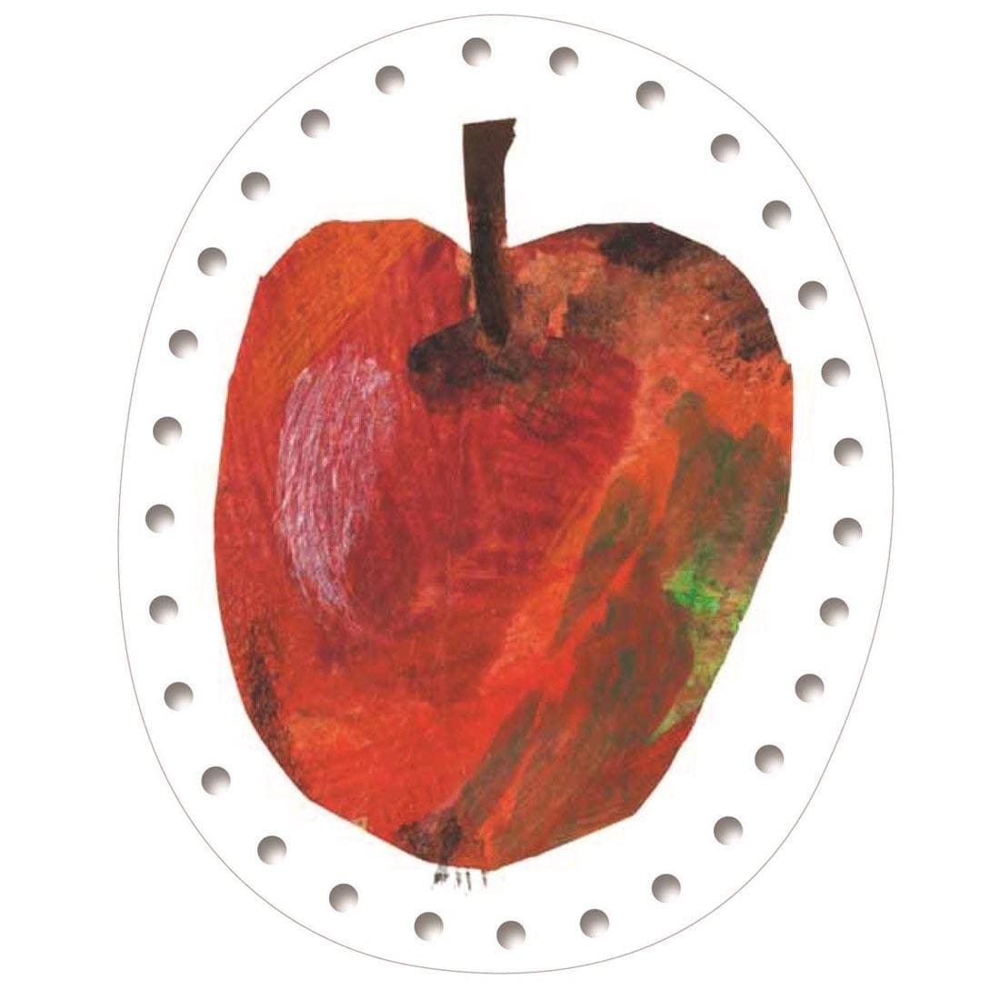 the apple card from The Very Hungry Caterpillar Lacing Cards