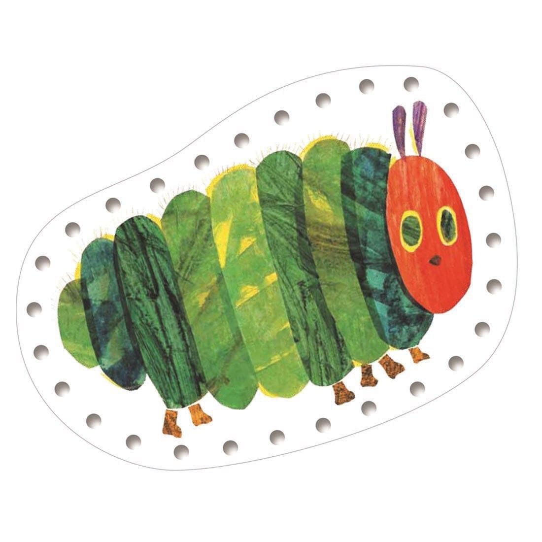 the caterpillar card from The Very Hungry Caterpillar Lacing Cards