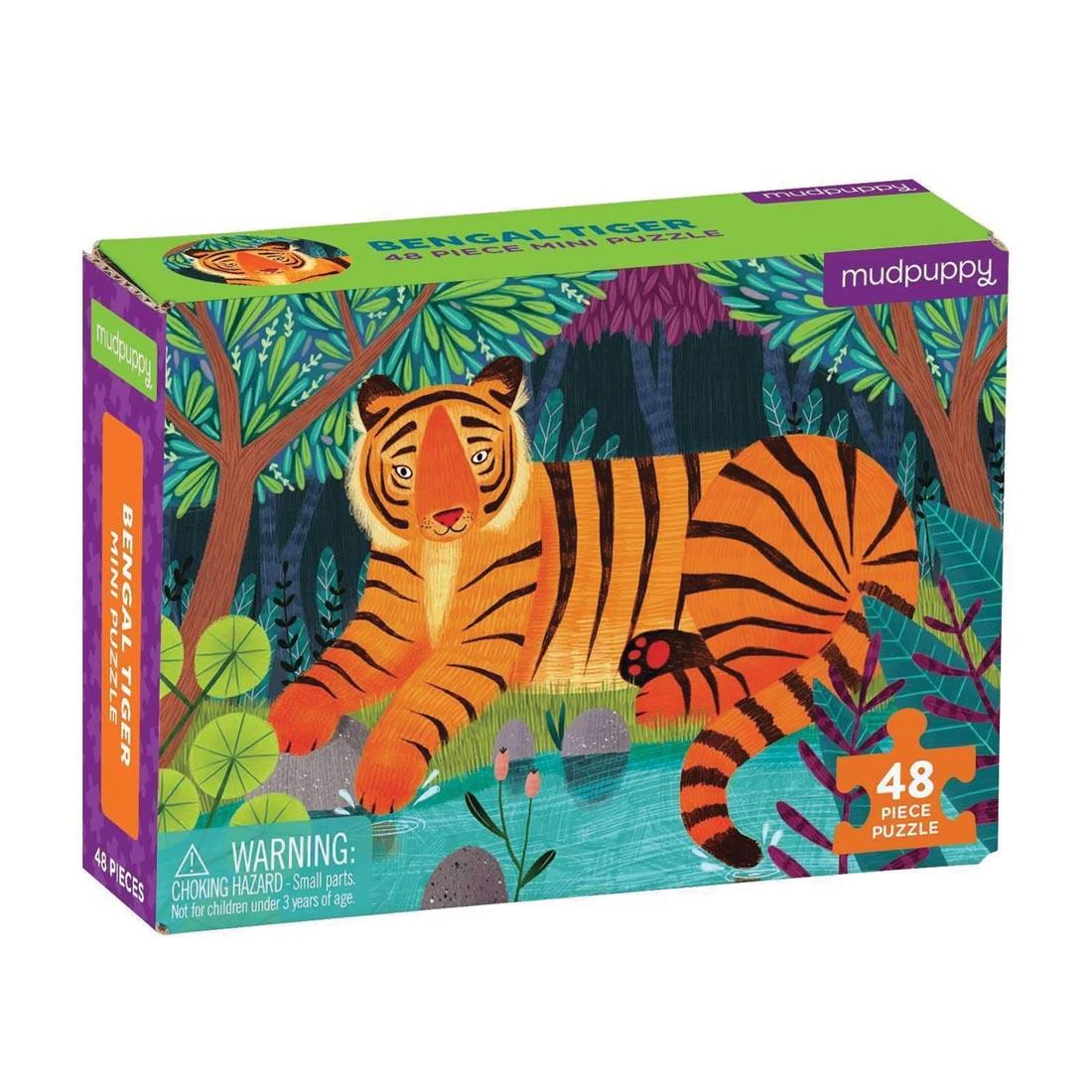Bengal Tiger 48-Piece Mini Puzzle