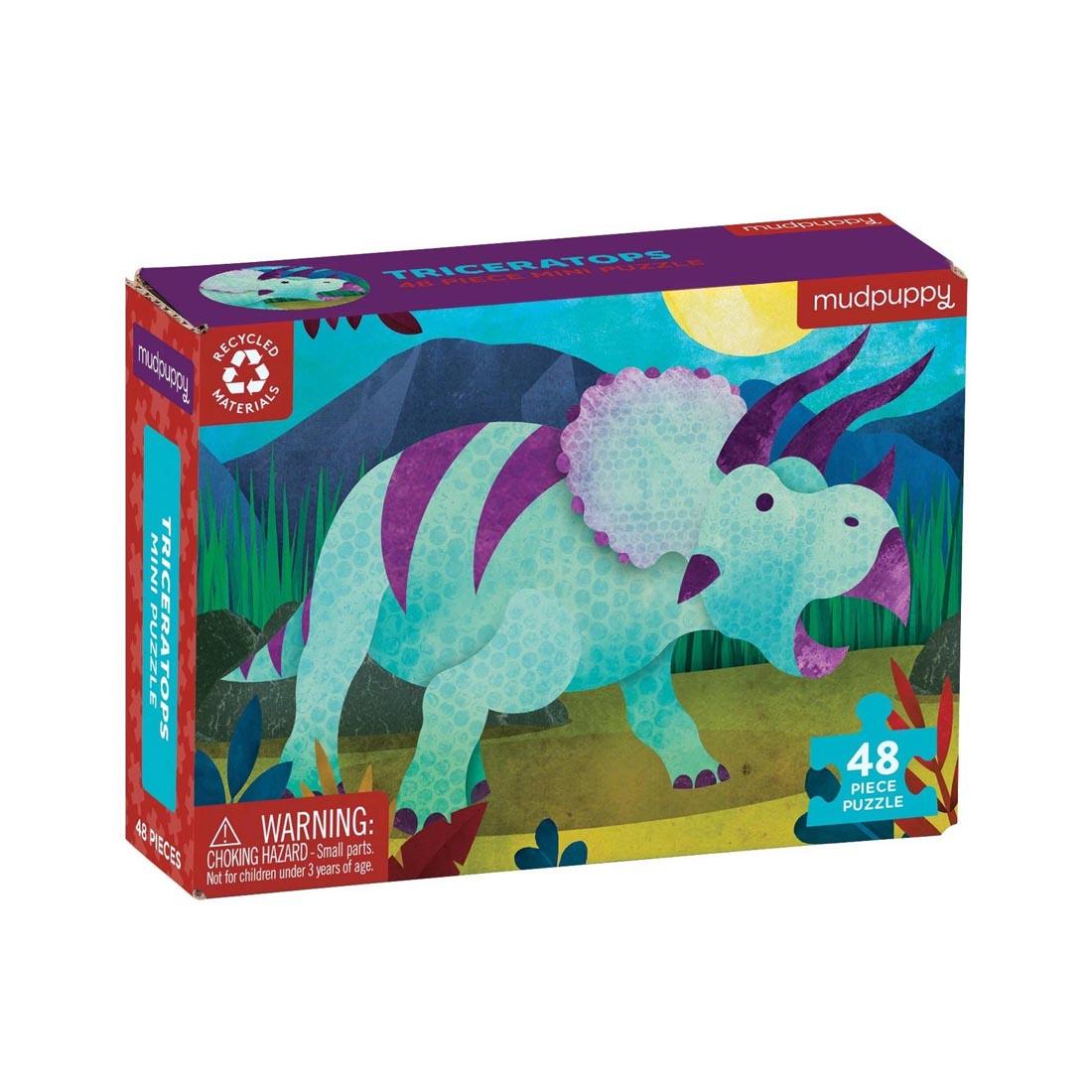 Triceratops 48-Piece Mini Puzzle