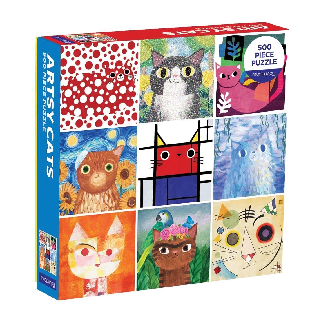 Artsy Cats 500-Piece Puzzle