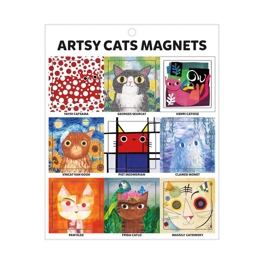 Artsy Cat Magnets
