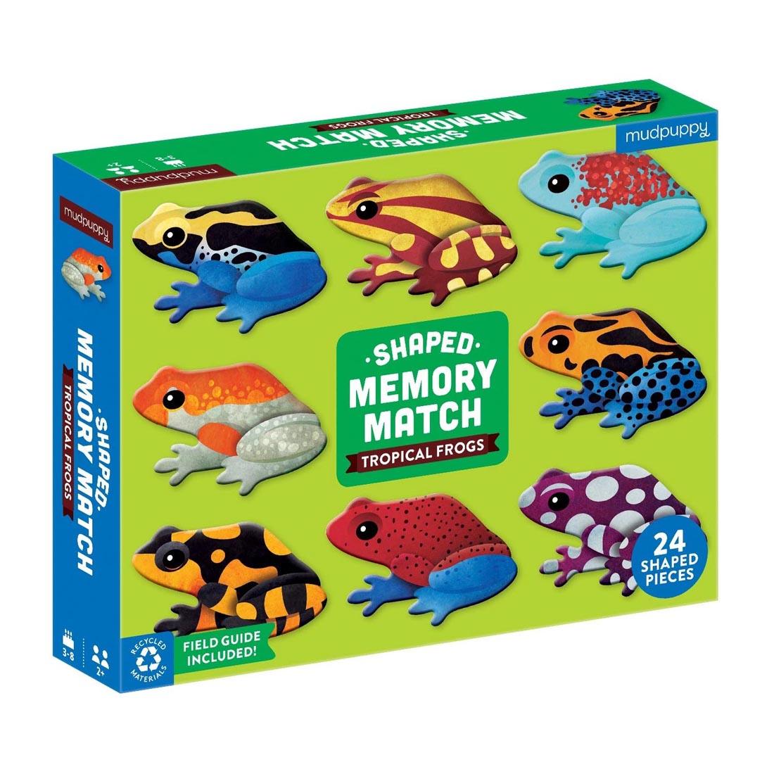 Tropical Frogs Shaped Memory Match Game