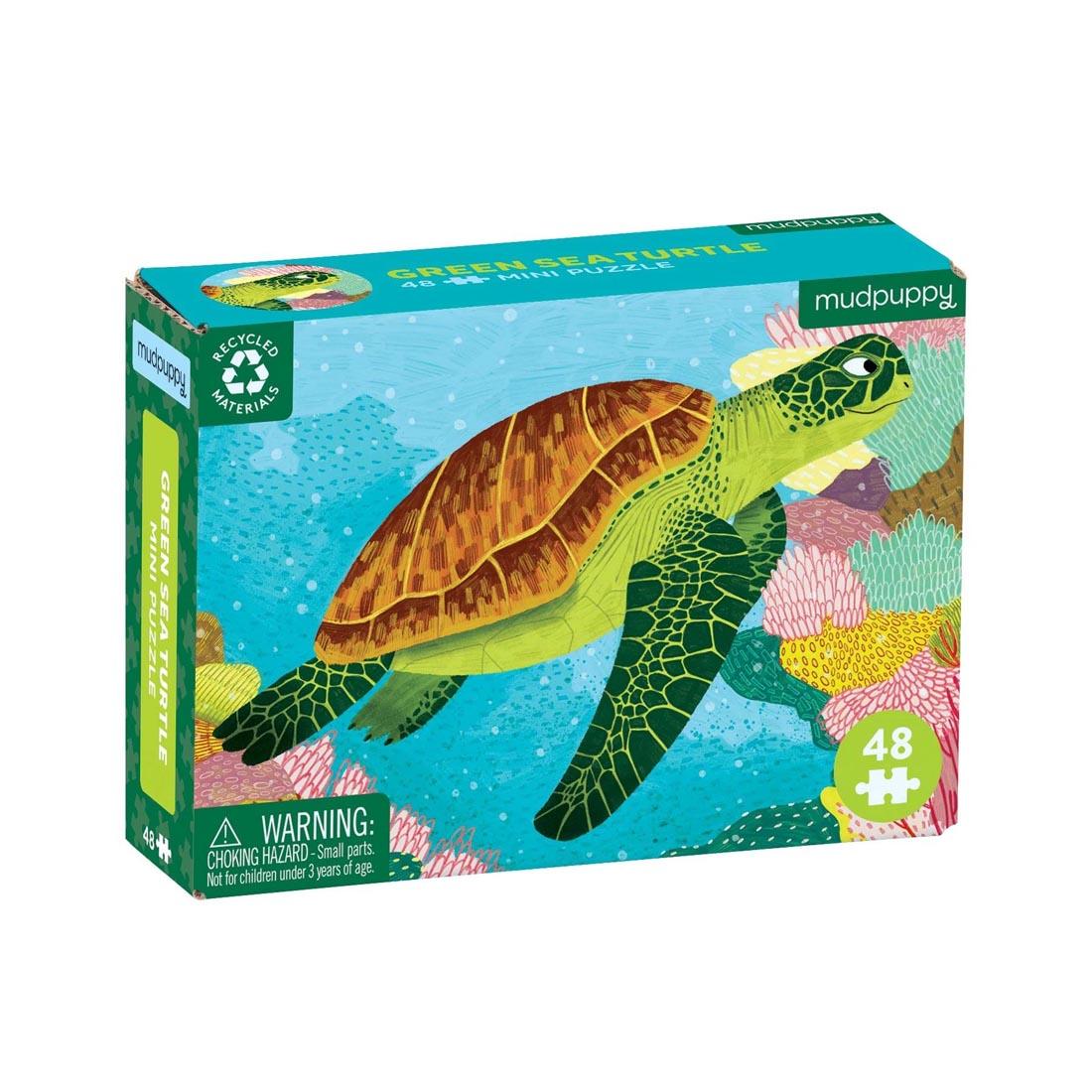 Green Sea Turtle 48-Piece Mini Puzzle