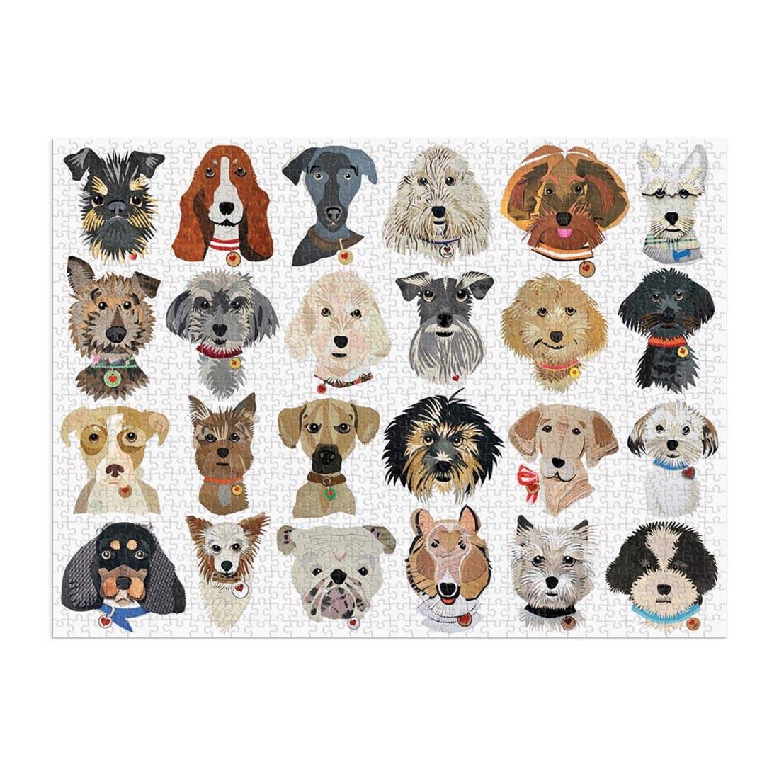 completed Paper Dogs 1000-Piece Puzzle