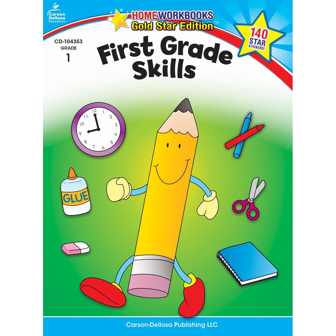 First Grade Skills Home Workbook By Carson Dellosa