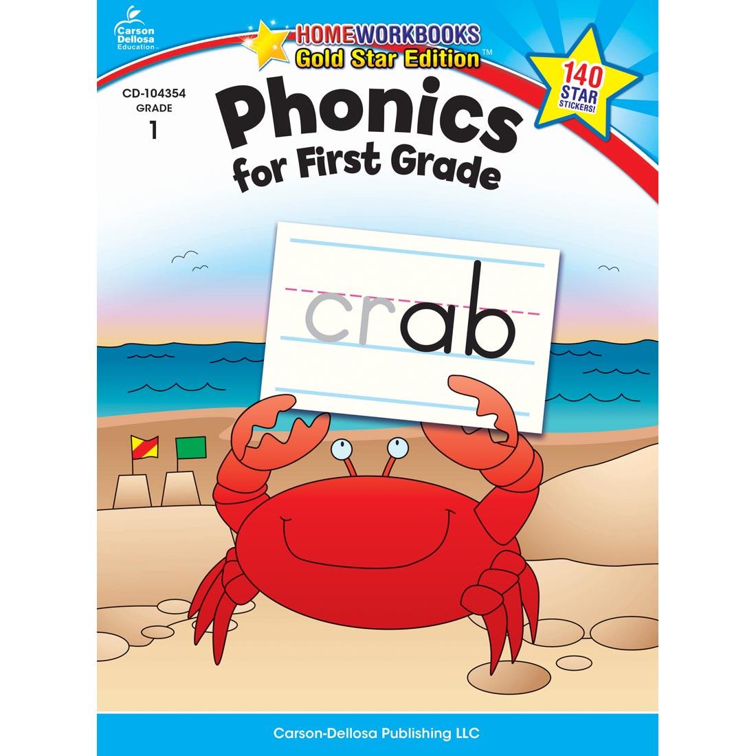 Phonics For First Grade Home Workbook By Carson Dellosa