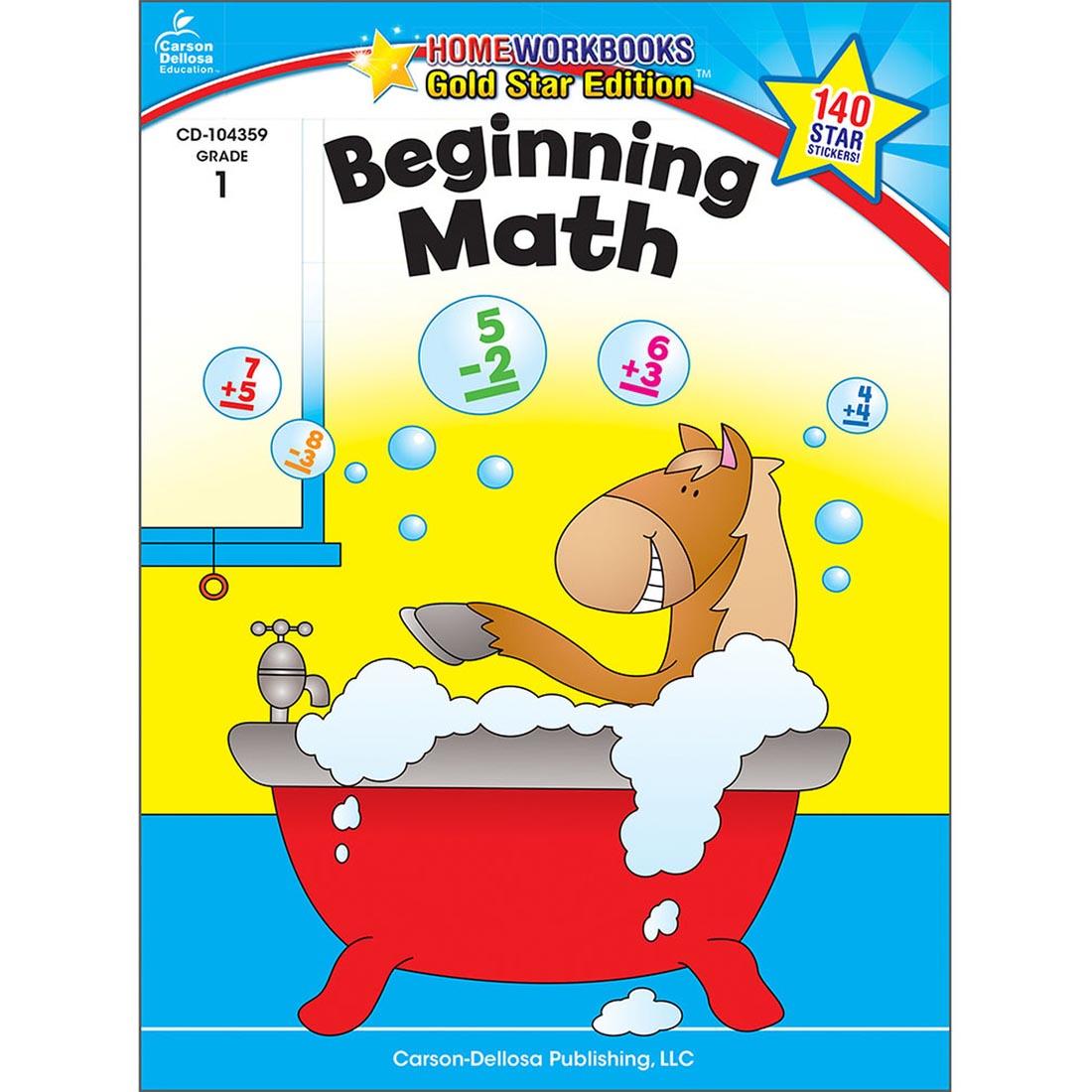 Beginning Math Grade 1 Home Workbook By Carson Dellosa