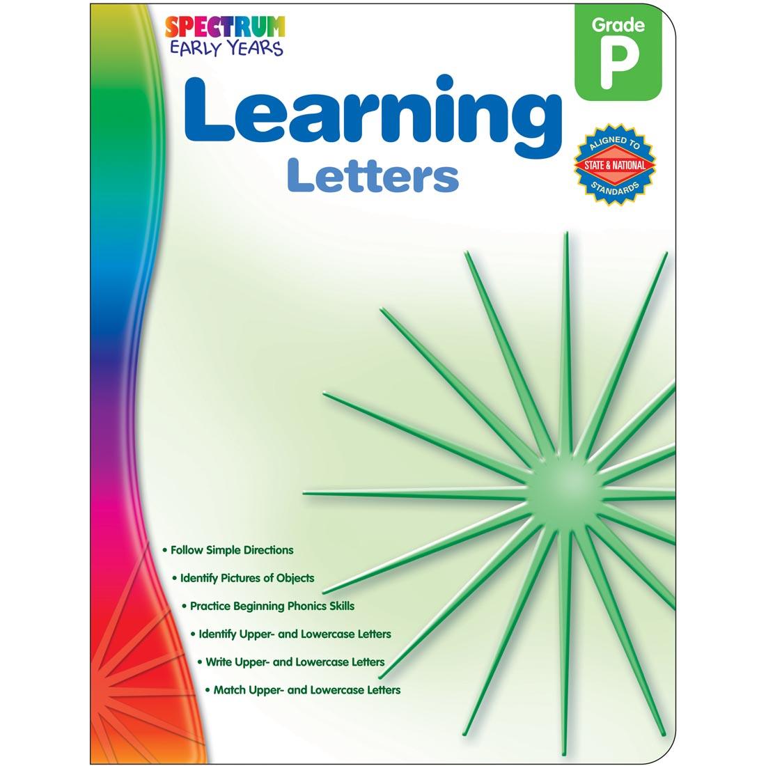 Preschool Spectrum Learning Letters by Carson Dellosa