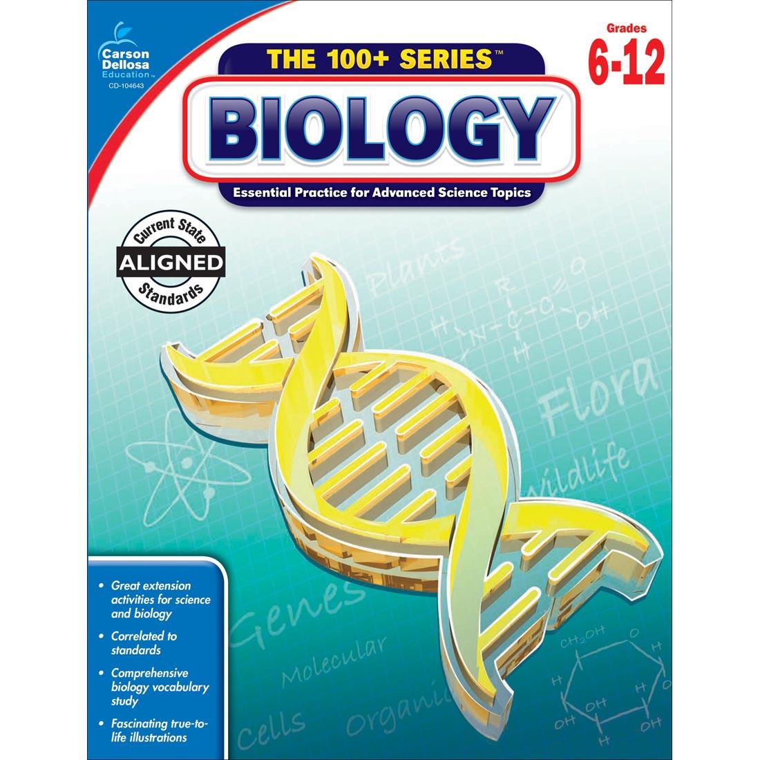 The 100+ Series: Biology by Carson Dellosa Grades 6-12