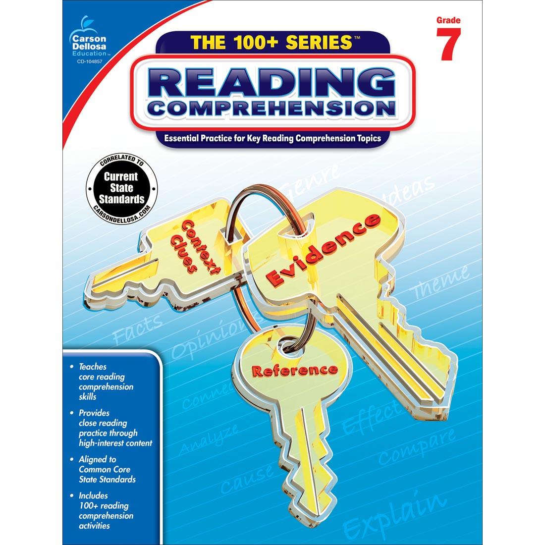 The 100+ Series Reading Comprehension by Carson Dellosa Grade 7