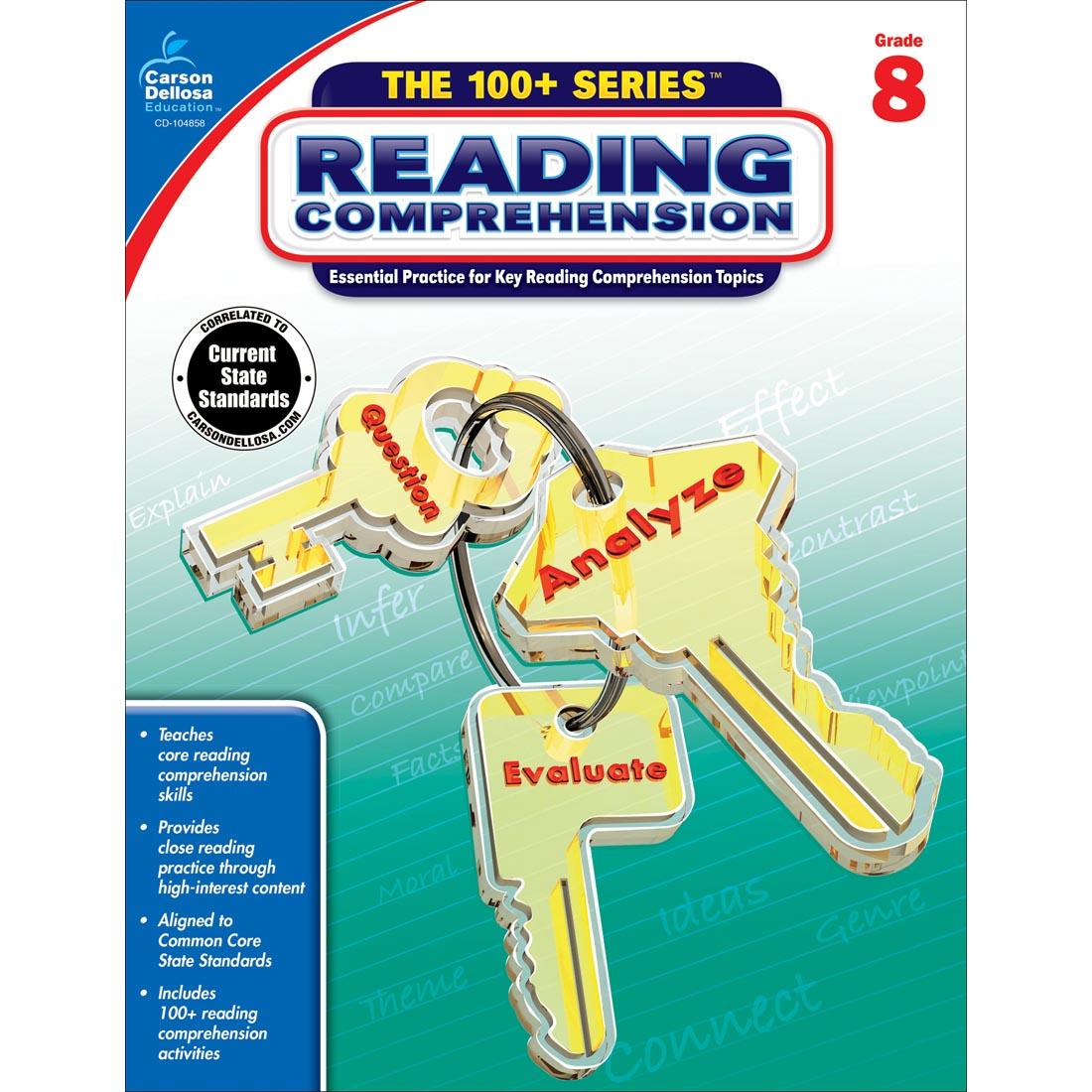 The 100+ Series Reading Comprehension by Carson Dellosa Grade 8