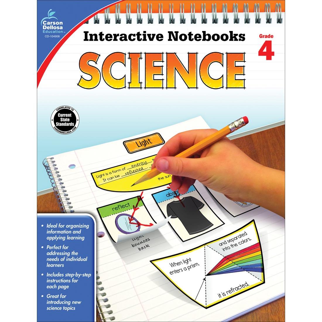 Interactive Notebook Science by Carson Dellosa Grade 4