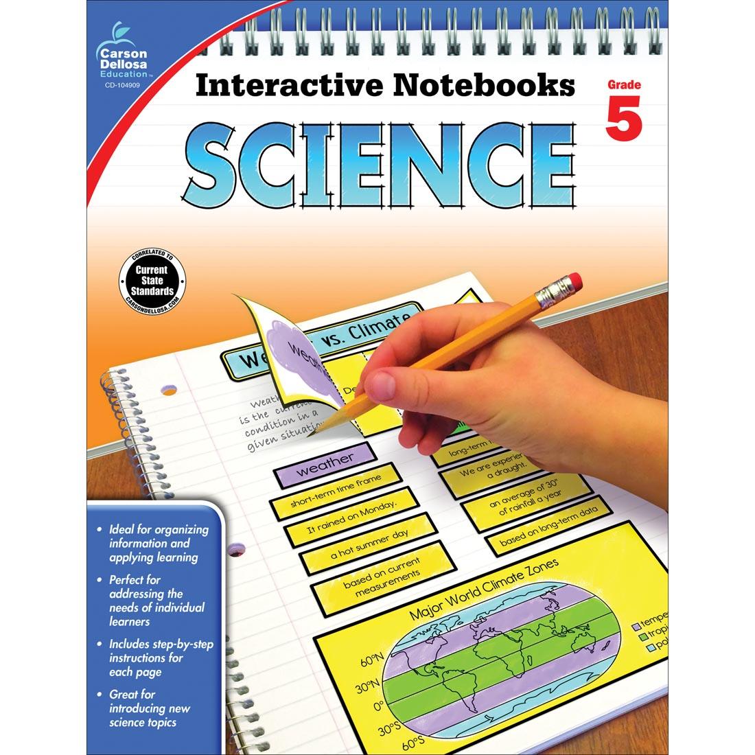 Interactive Notebook Science by Carson Dellosa Grade 5