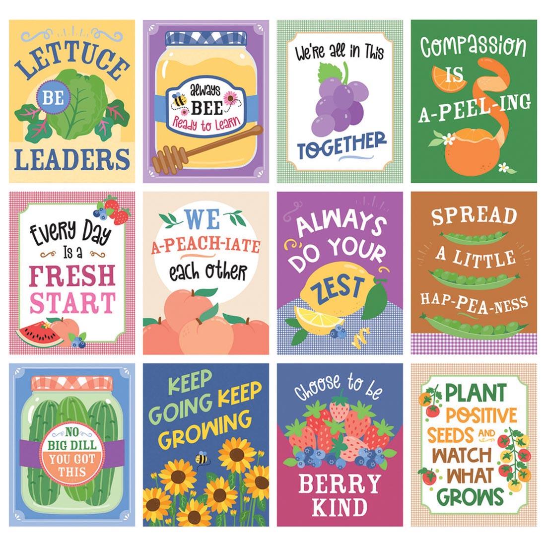 Mini Poster Set from the Farmers Market collection By Carson Dellosa