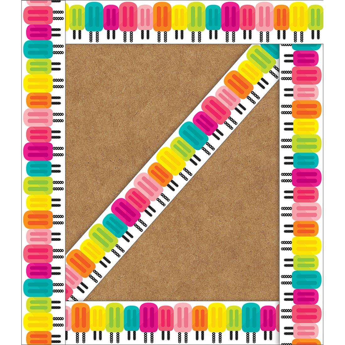 Simply Stylish Tropical Popsicles Straight Border