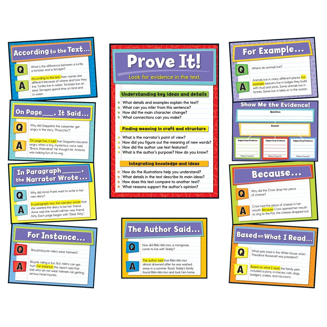 Evidence-Based Reading and Writing Bulletin Board Set by Carson Dellosa