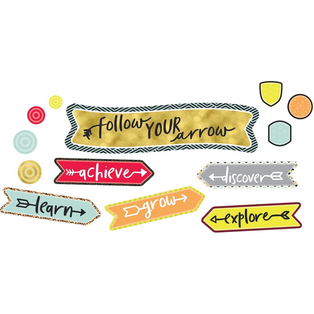 Aim High Follow Your Arrow Mini Bulletin Board Set by Carson Dellosa