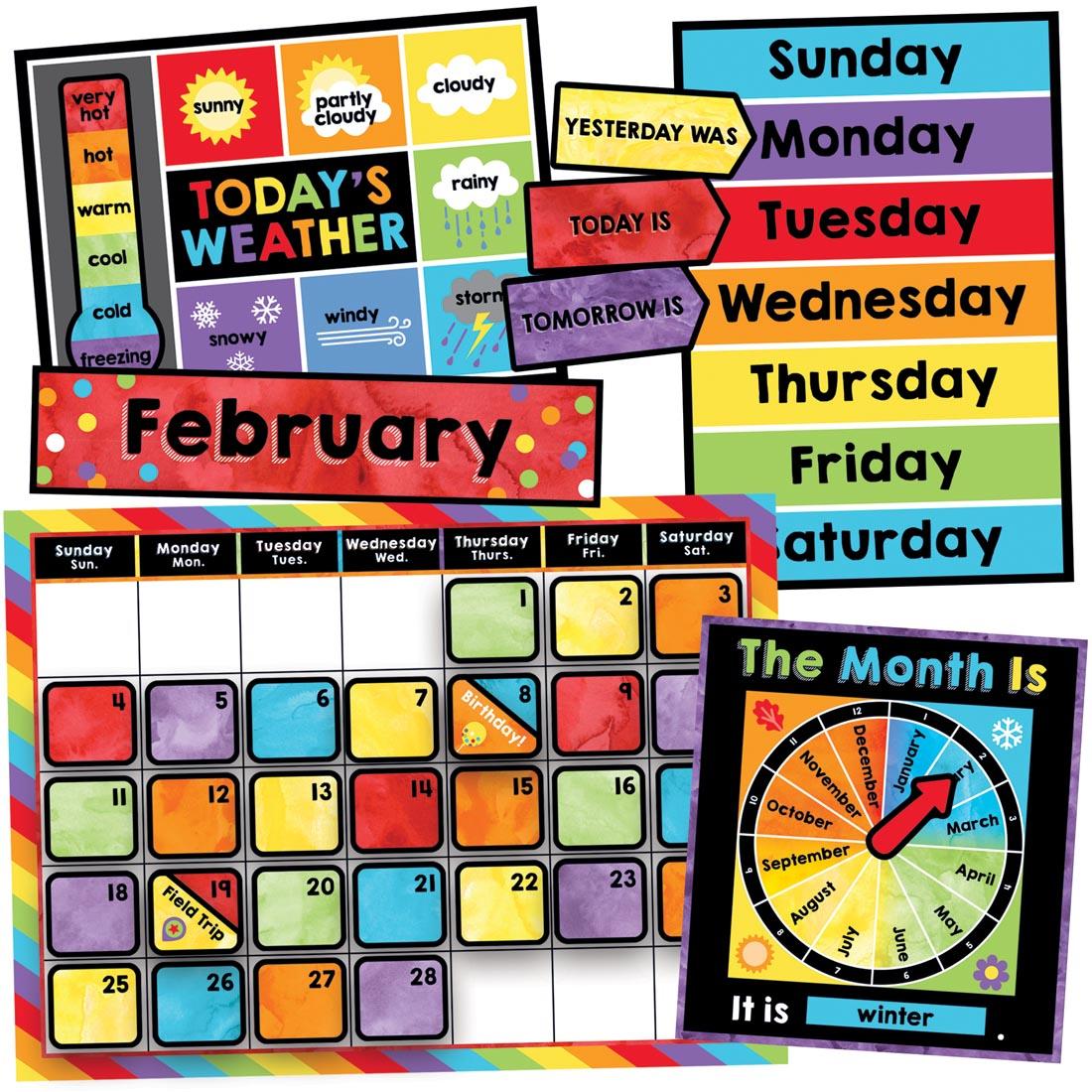 Calendar Bulletin Board Set from the Celebrate Learning collection