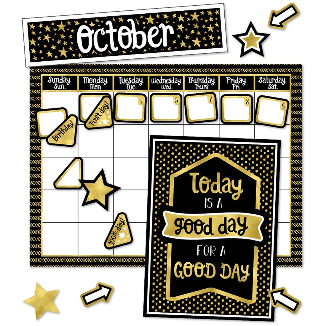 Sparkle + Shine Calendar Bulletin Board Set by Carson Dellosa