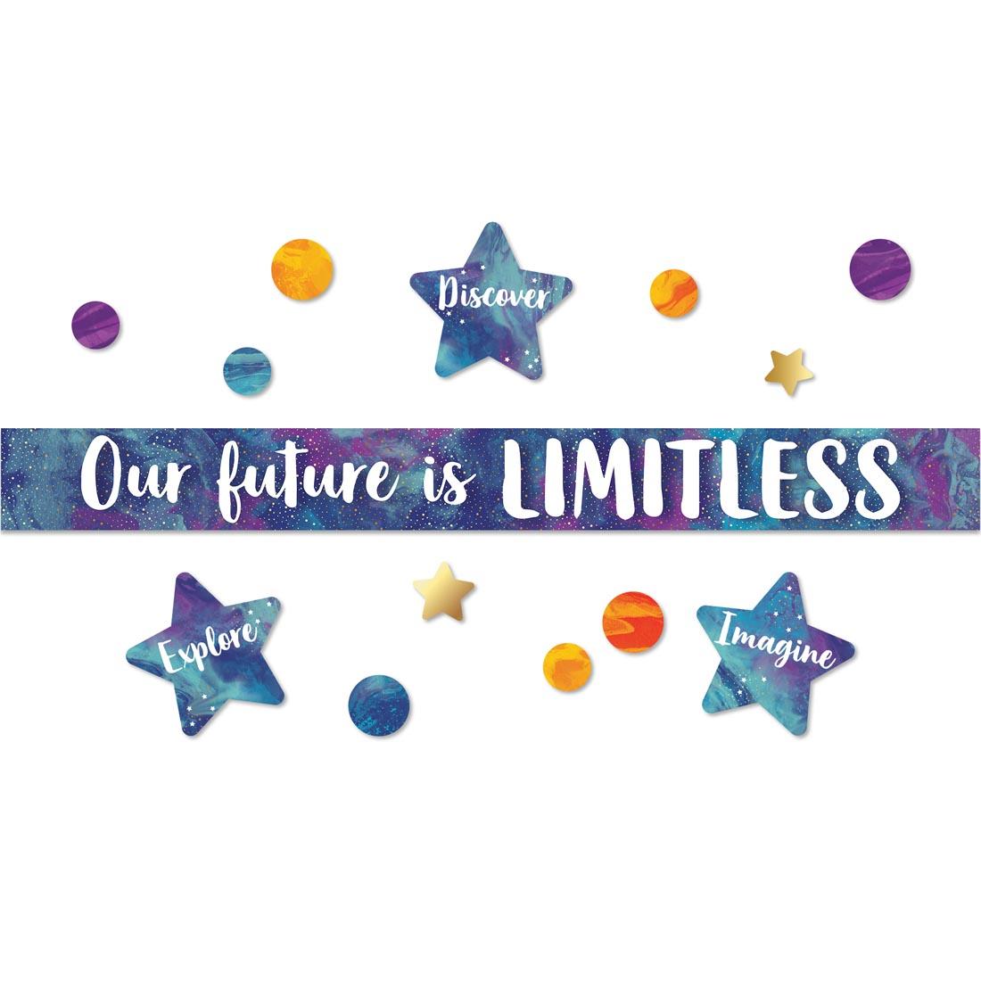Galaxy Our Future is Limitless Bulletin Board Set by Carson Dellosa