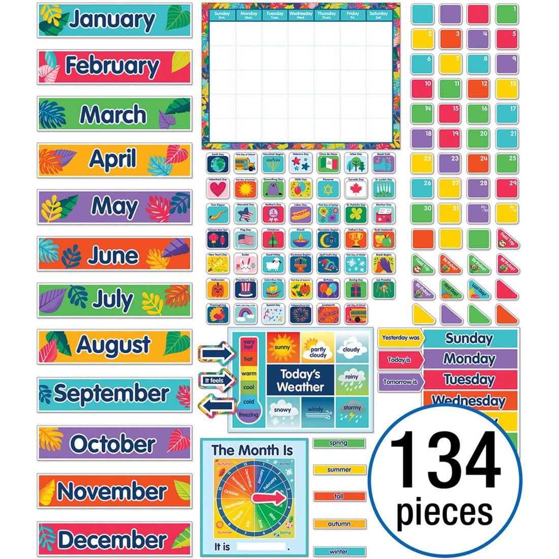 Calendar Bulletin Board Set from the One World collection by Carson Dellosa