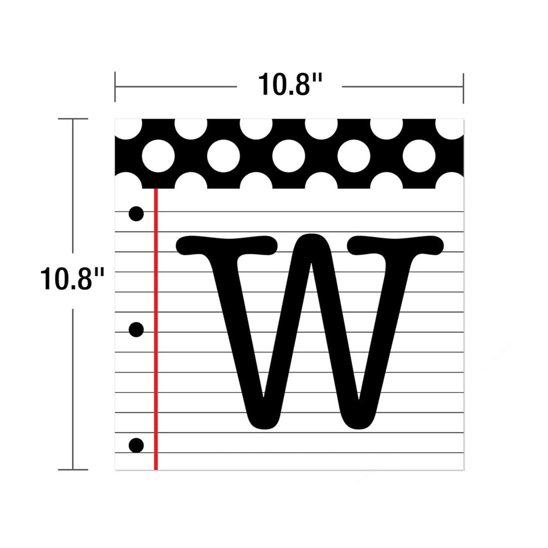 A Piece of Black, White & Stylish Brights Welcome Bulletin Board Set By Carson Dellosa with its measurement