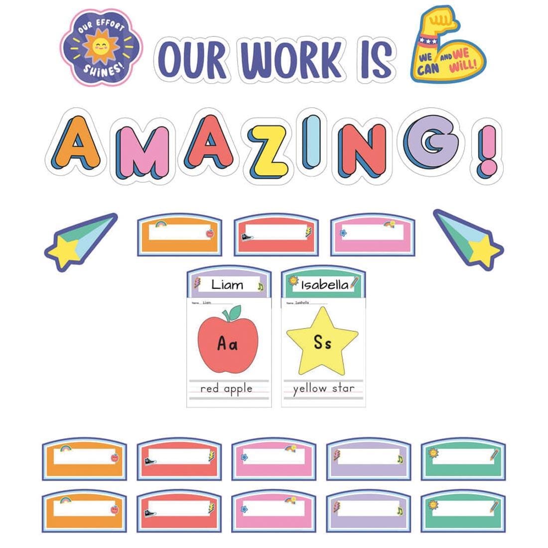 Our Work Is Amazing Bulletin Board Set from the We Stick Together collection by Carson Dellosa