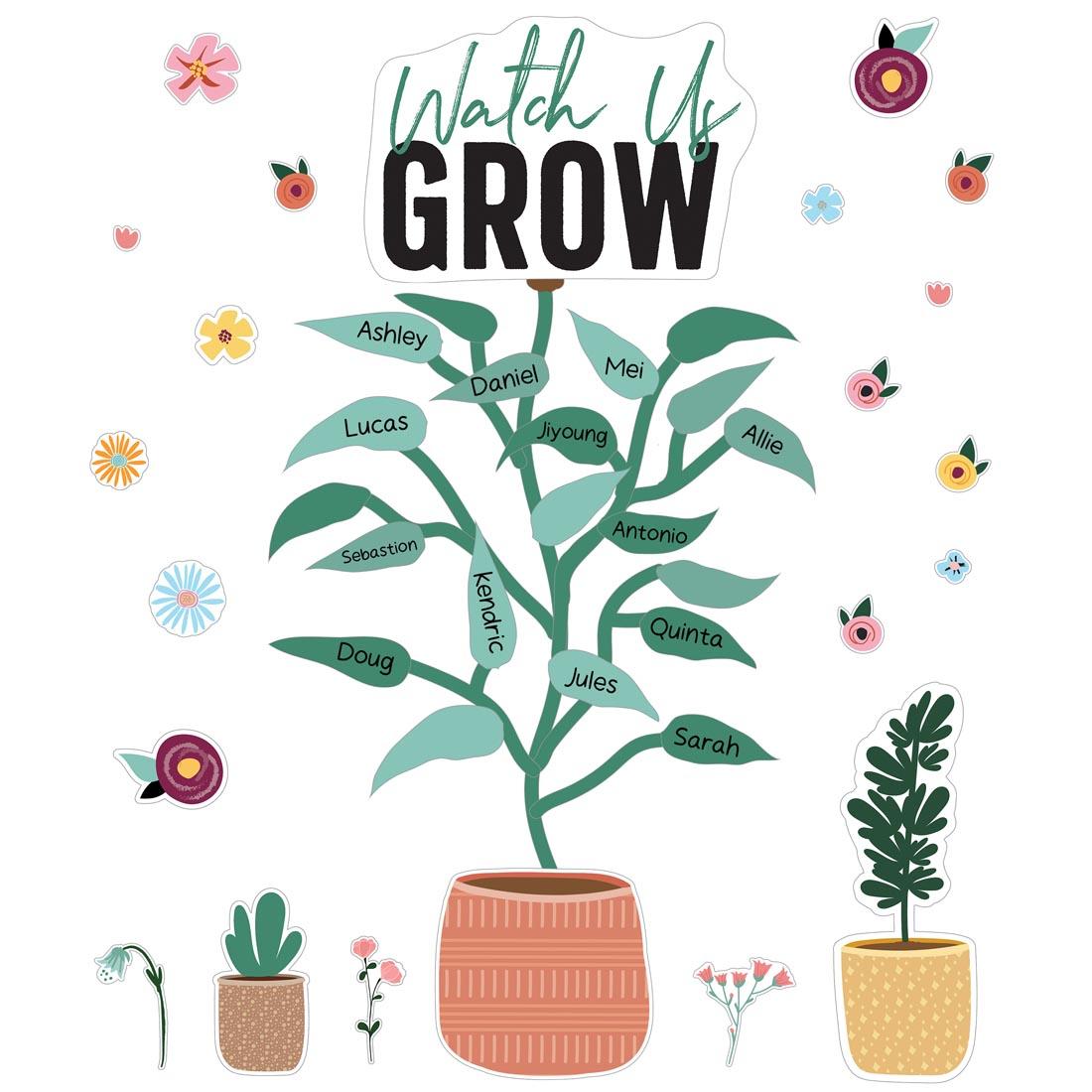 Watch Us Grow Bulletin Board Set from the Grow Together Collection By Carson Dellosa