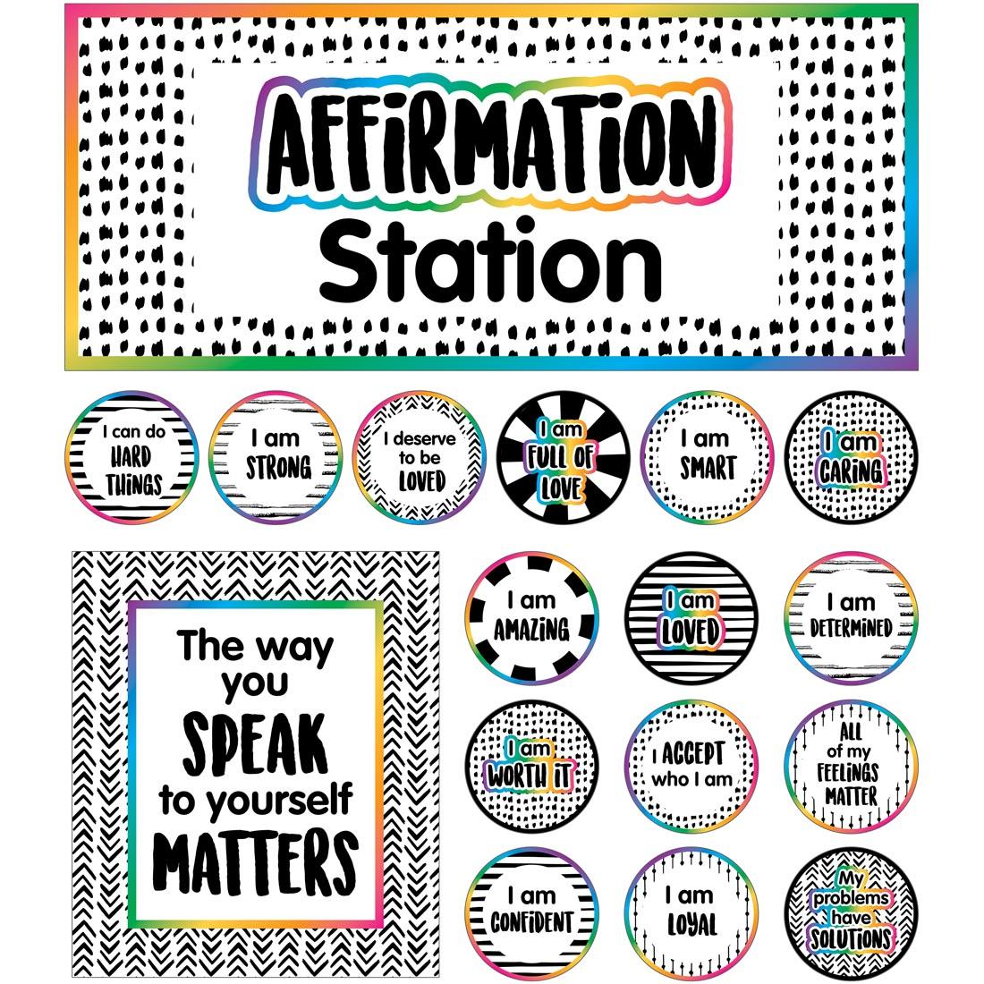 Affirmation Station Bulletin Board Set By Carson Dellosa