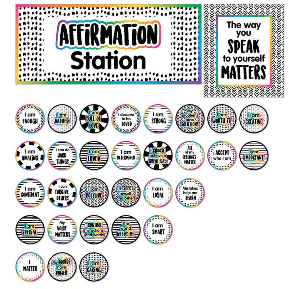 Affirmation Station Bulletin Board Set By Carson Dellosa