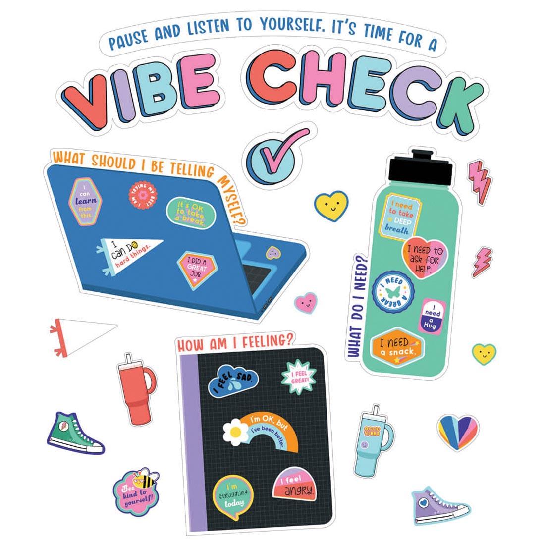 Vibe Check Bulletin Board Set from the We Stick Together collection by Carson Dellosa