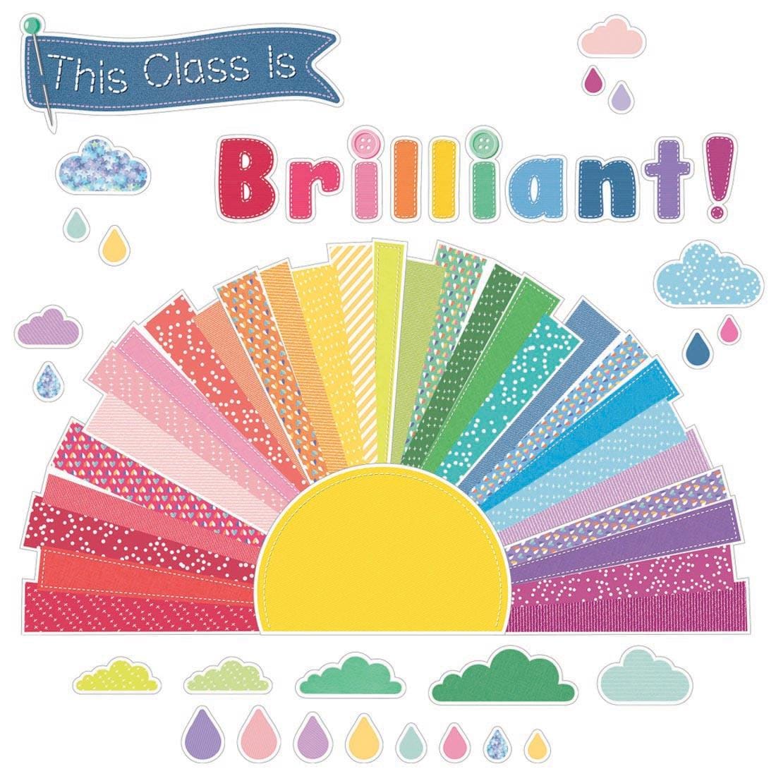 This Class Is Brilliant! Bulletin Board Set from the Crafty and Cool collection by Carson Dellosa