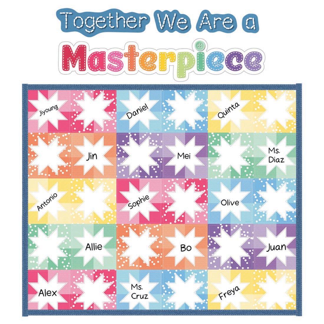 Together We Are A Masterpiece Bulletin Board Set from the Crafty and Cool collection by Carson Dellosa