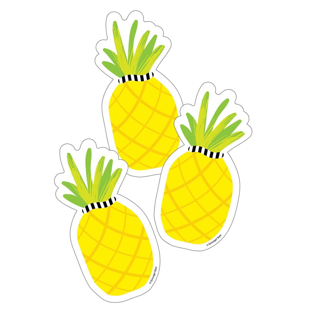 Simply Stylish Tropical Pineapple Colorful Cut-Outs by Carson Dellosa