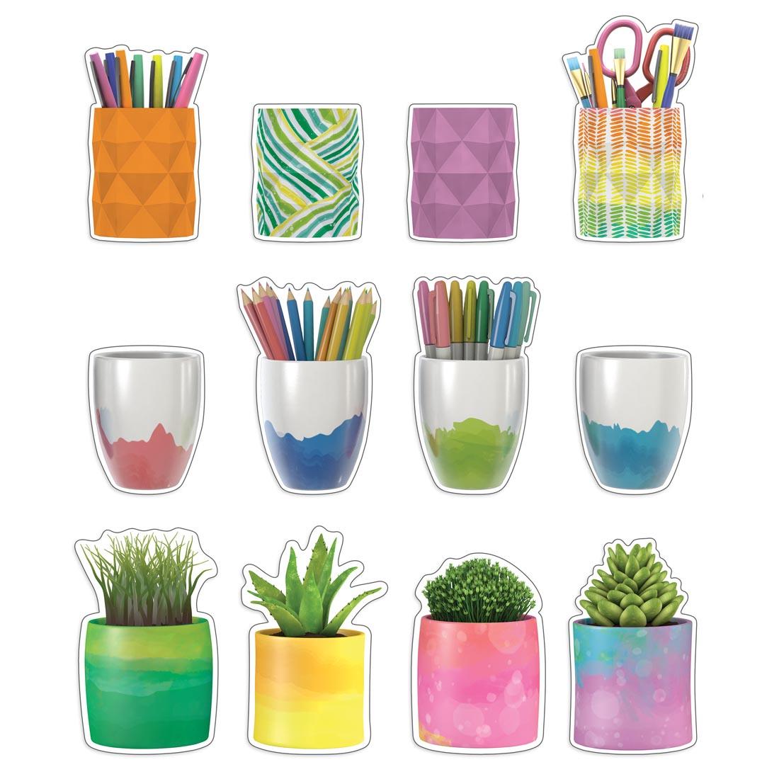 Planters & Cups Cut-Outs from the Creatively Inspired Collection By Carson Dellosa