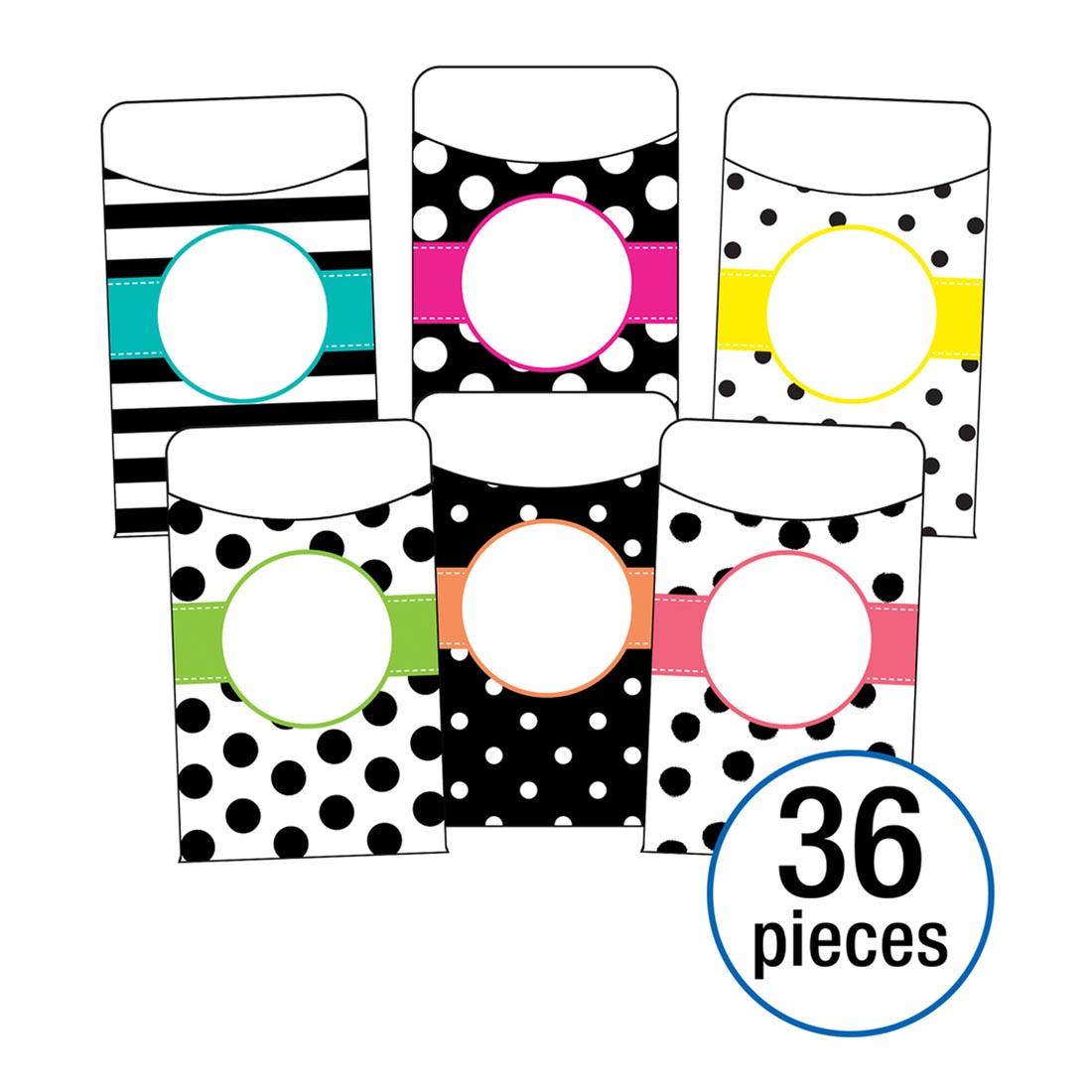 Simply Stylish Tropical Library Pockets by Carson Dellosa