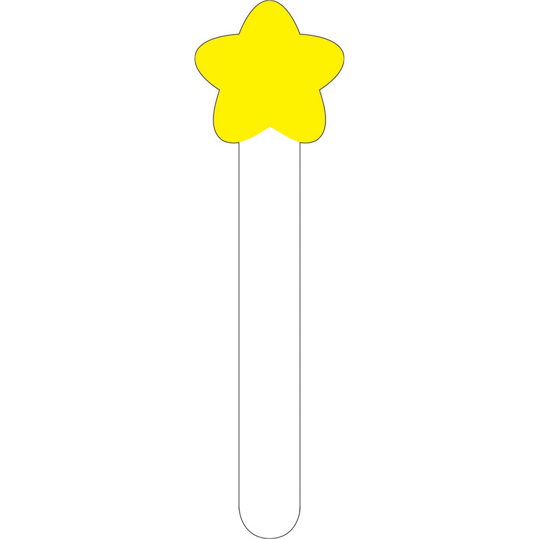Stick with Star Shape on Top